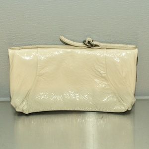 HOBO white patent leather wallet